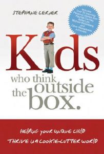 Book cover for Kids Who Think Outside the Box by Stephanie Lerner.