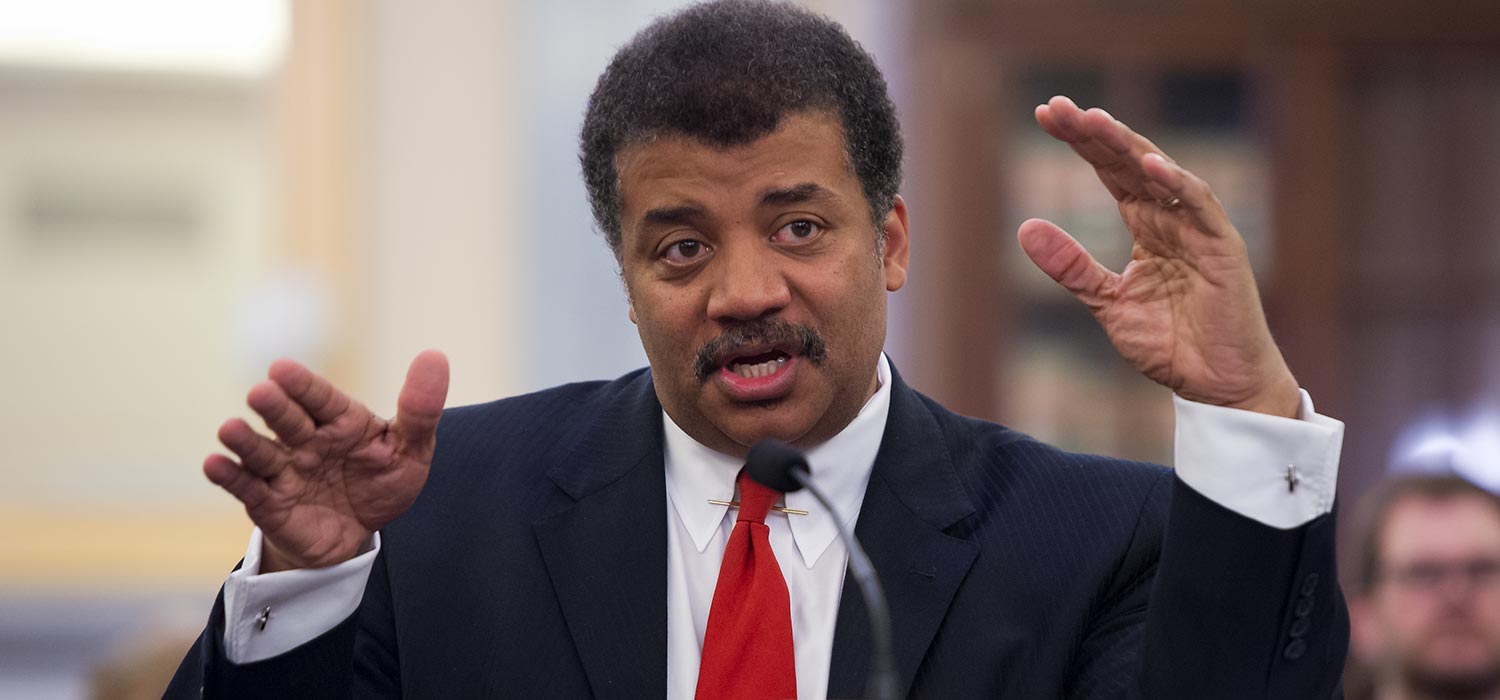 Neil deGrasse Tyson testifying before the US Senate Committee on Commerce, Science, and Transportation.