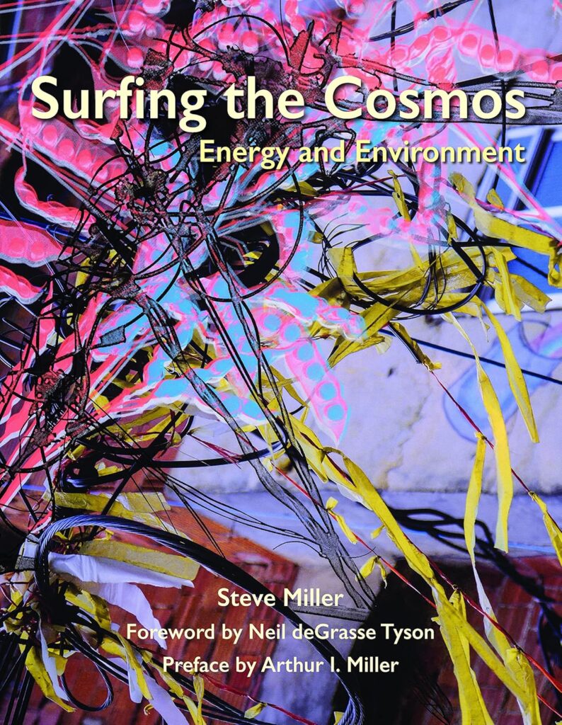 Book cover for Surfing the Cosmos: Energy and Environment by Steve Miller.